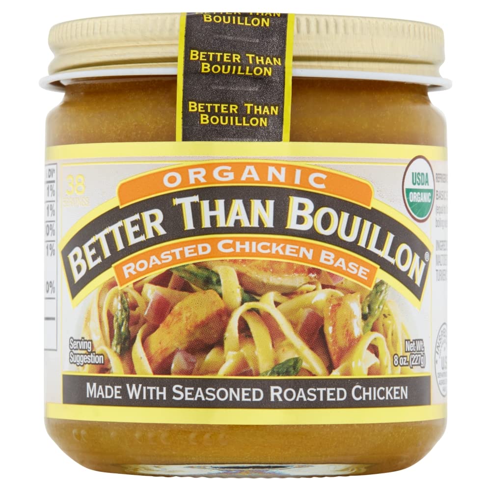 Better Than Bouillon Organic Roasted Chicken Base, Made with Seasoned Roasted Chicken, USDA Organic, Contains 38 Servings Per Jar 8 Ounce (Pack of 6) - Image 4