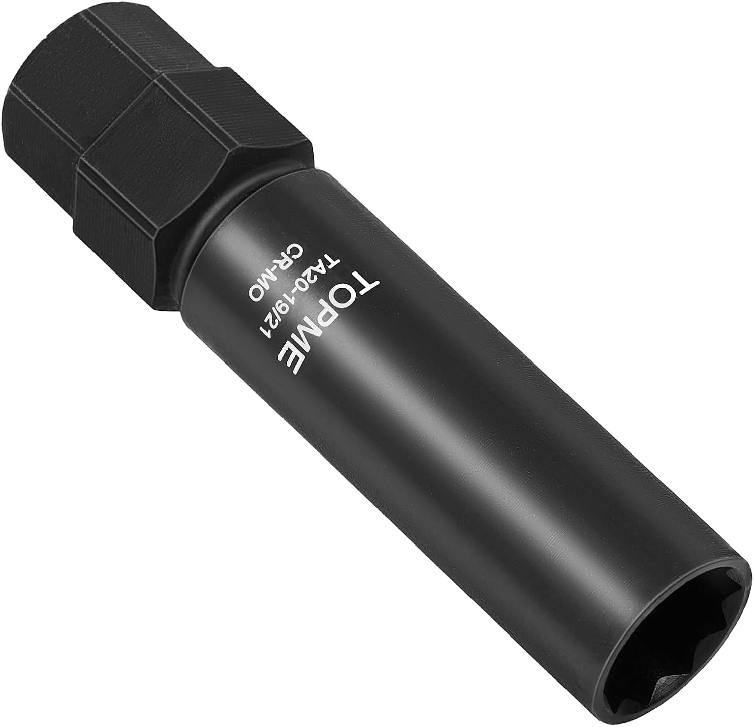 10 Spline Lug Nut Socket, Replacement for TA20-19/21C, ompatible with Bimecc 10 Spline Lug Key, for Removing 10 Point Lug Nut Key for Truck Large SUV with 13/16 and 7/8 Hex Drive, CR-MO