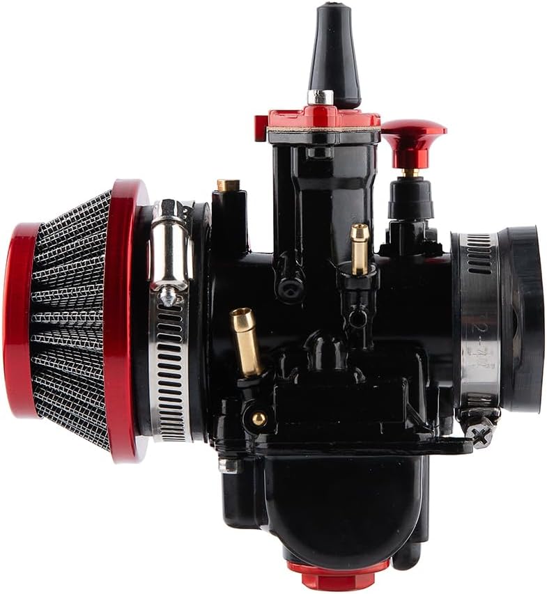 PWK Carburetor 28mm Racing Carb 75cc to 125cc 2T 4T Engine Carburetor Kits for Dirt Bike Motocross Motorcycle Scooter ATV Quad with Air Filter Intake Manifold Carb Jets - Image 4
