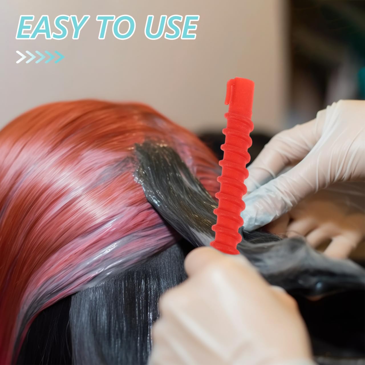 60Pcs Hollow Spiral Perm Bars 6.22 Inch Lightweight Perm Rods for Professional Cold Styling Suitable for Long and Short Hair - Image 5