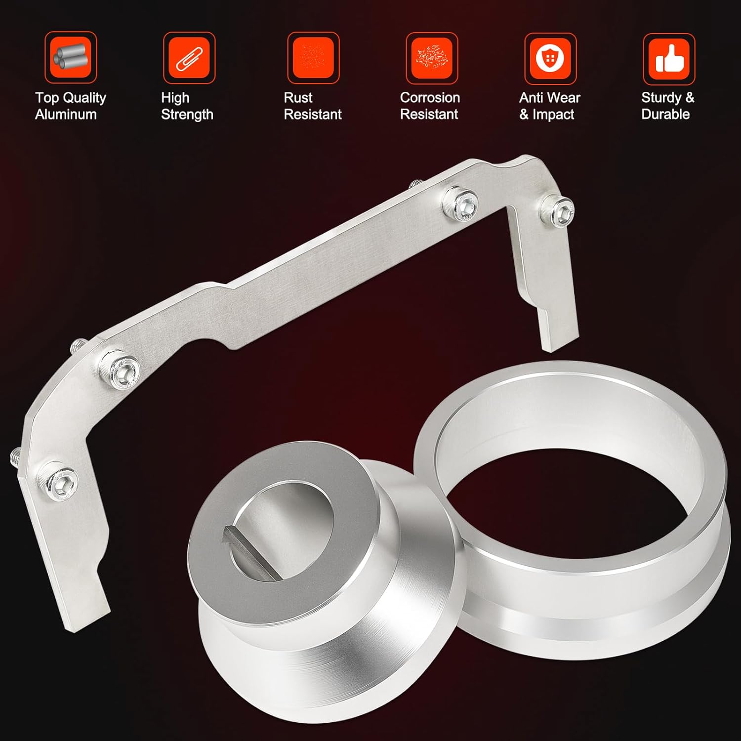 Front and Rear Cover Billet Alignment Tool & Oil Pan Alignment Tool Fits for LS Series Engines 4.8 5.3 5.7 6.0 LS1 LS2 LS3 LS6 L99 LS9 LSA LQ4 - Image 7