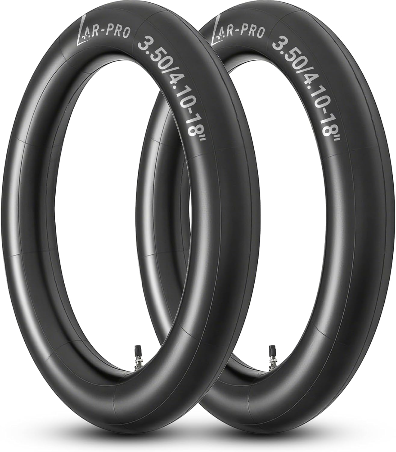 AR-PRO 3.50/4.10-18 Dirt Bike Inner Tubes with TR4 Straight Valve, Universal Heavy Duty 100/90-18" 100/100-18" 110/80-18" 110/90-18" Off-Road Motorcycle Tube and More (2-Pack)