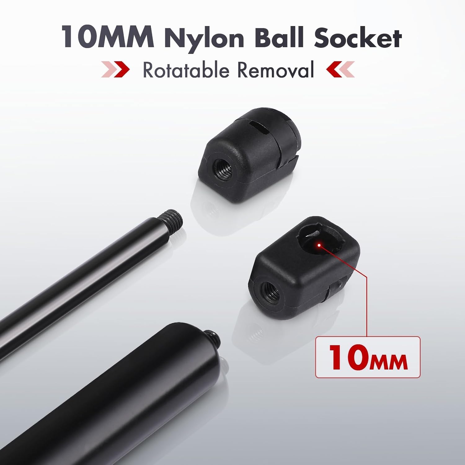 Vepagoo C16-14722 11 inch 22 lb Gas Strut Shock Spring Lift Support Fit for Camper Shell Topper Window Yakima Rocket Box, 2 Pcs - Image 6