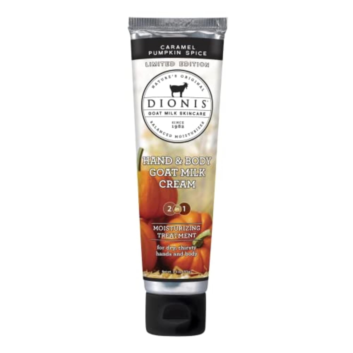 Dionis Goat Milk Hand & Body Cream Caramel Pumpkin Spice 3.3oz (Pack of 1)
