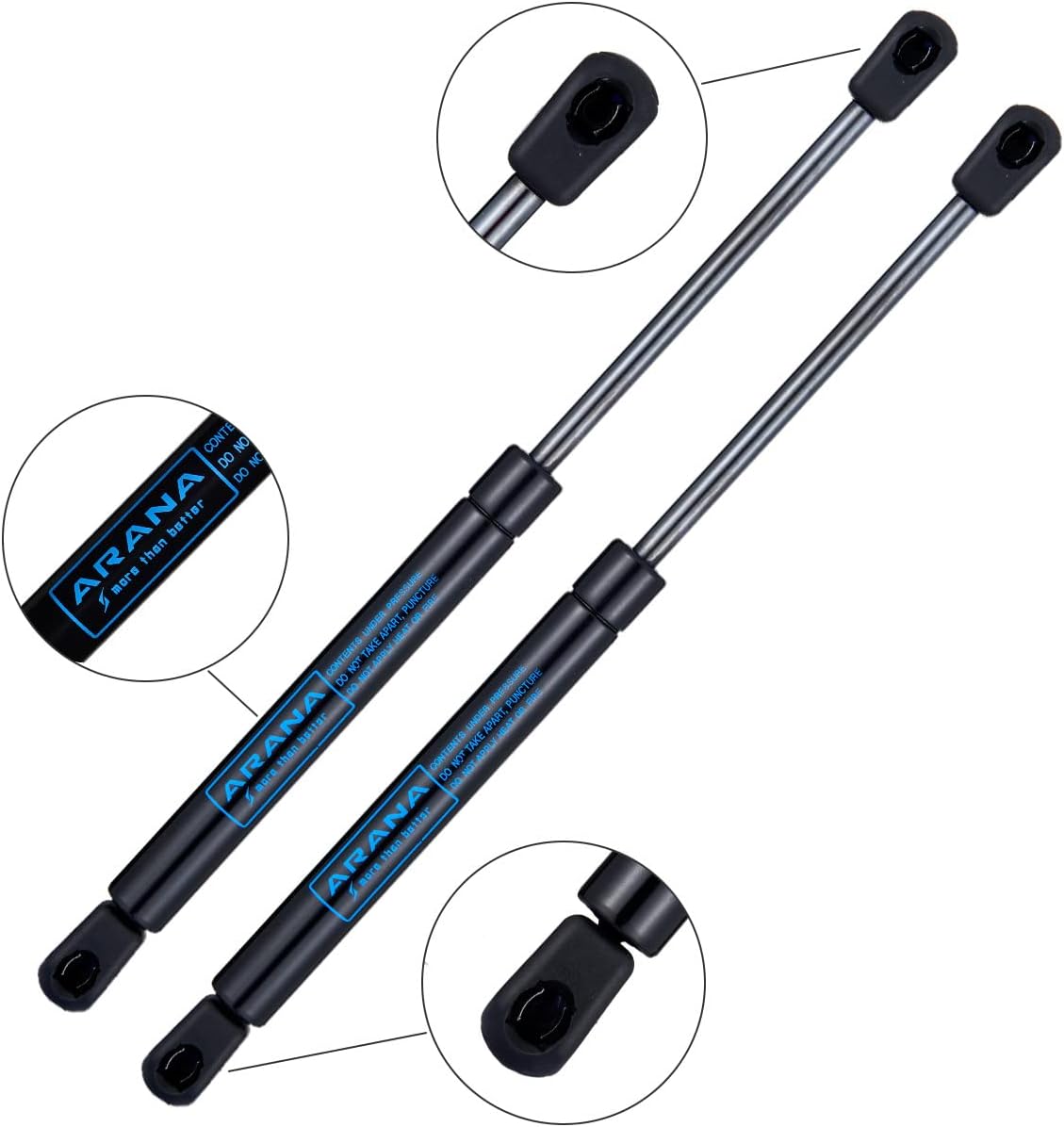 ARANA SX140P15 lt08-05b 14 inch Gas Struts 15Lb/67N,14'' Shocks,14 inch Lift Support for Costco US General Truck Tool Box Lid Harbor Freight Toolcart Leer Camper Shell Truck Cap Topper, 2Pcs - Image 6