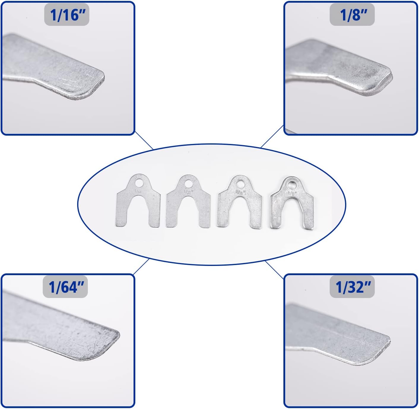 Auto Alignment Body Shims Assortment Kit 1/16" 1/64" 1/32" 1/8" (144 Pieces) BUSY-CORNER - Image 5