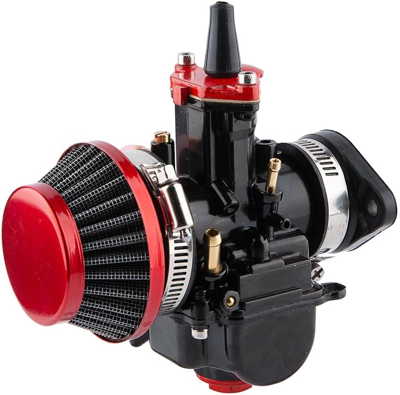PWK Carburetor 28mm Racing Carb 75cc to 125cc 2T 4T Engine Carburetor Kits for Dirt Bike Motocross Motorcycle Scooter ATV Quad with Air Filter Intake Manifold Carb Jets - Image 6