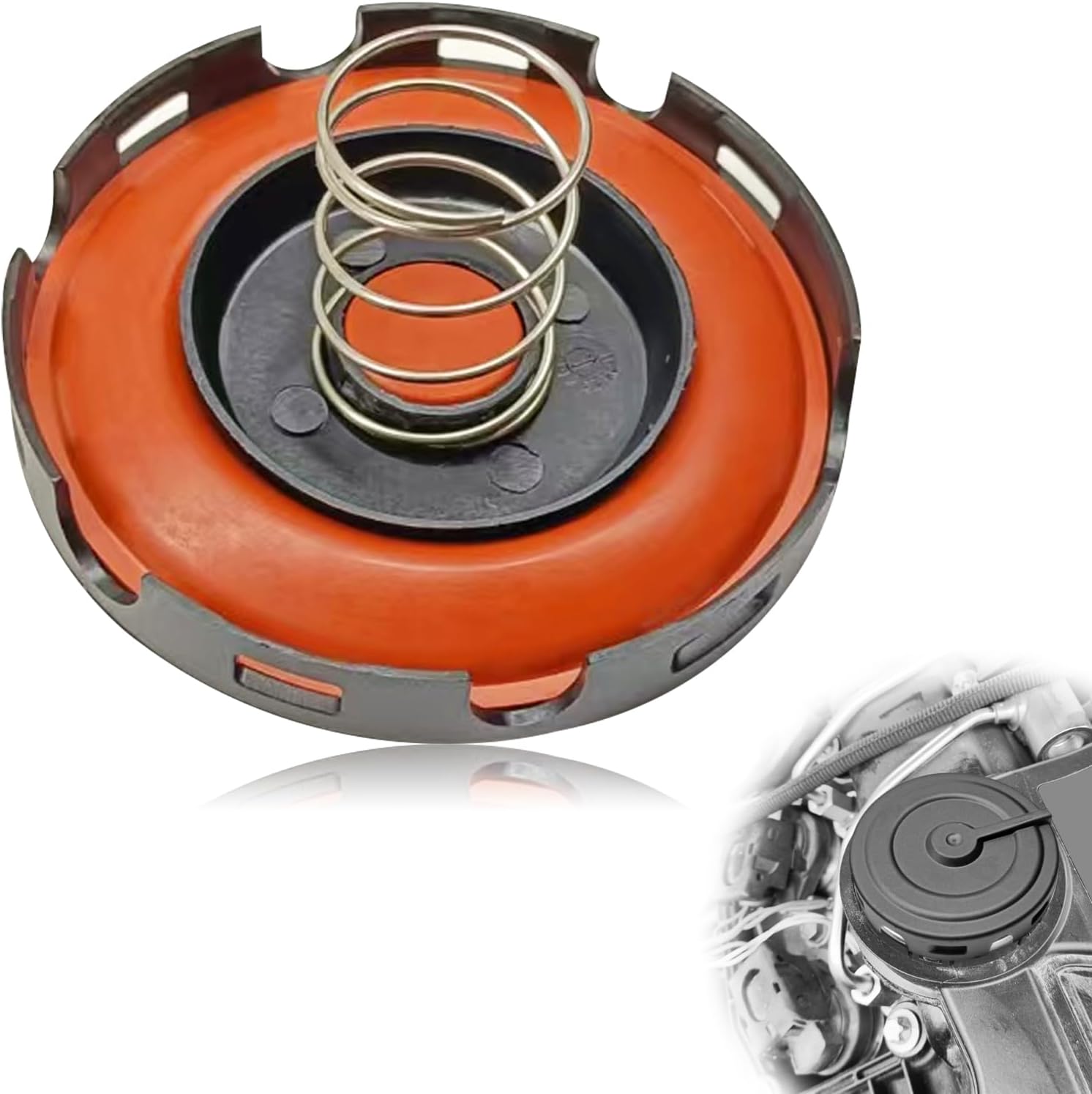 PCV Valve Diaphragm Cover Repair Kit Compatible with VW Golf Jetta Passat GTI Beetle Tiguan Audi A3 A4 A5 A6 A7 Q5 Replaces 06H103495AC 917-064