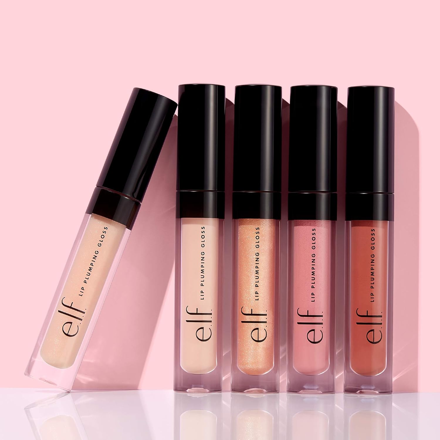 e.l.f. Lip Plumping Gloss, High-Shine Sheer Color, Hydrates & Creates Fuller Lips With Vitamin E, Vegan & Cruelty-Free, Sparkling Rosé - Image 7