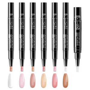 2 Step Nail Polish Pens Set, 6 Pcs ...