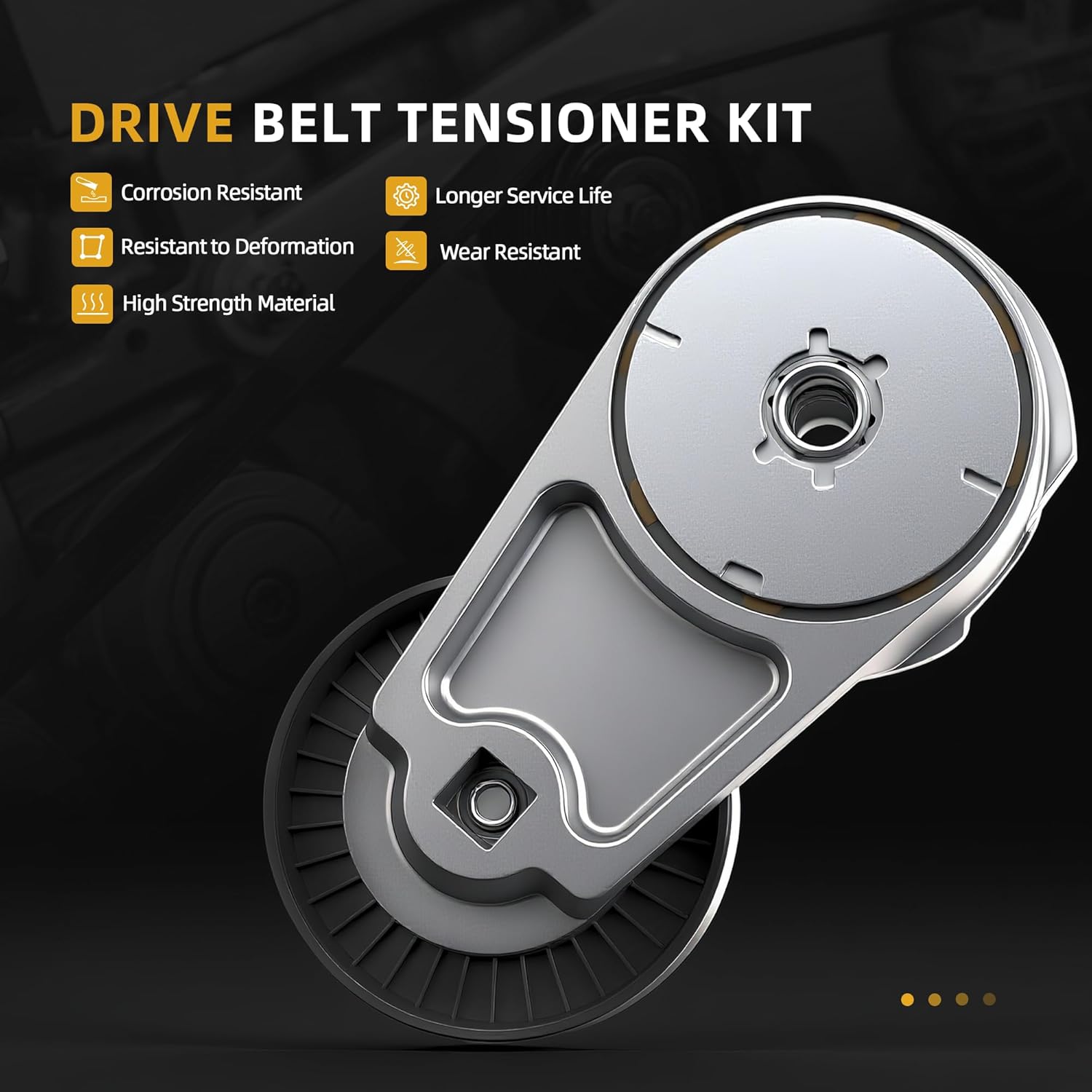 Belt Tensioner Serpentine Belt Idler Pulley Kit For Chrysler 200/Town & Country, For Dodge Avenger/Grand Caravan/Journey, For Ram C/V 3.6L V6 2011-2019, 39282, 38082, 6PK1960 - Image 5