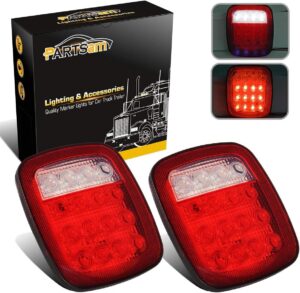 Partsam 2x Universal 16 LED Stop Ta...