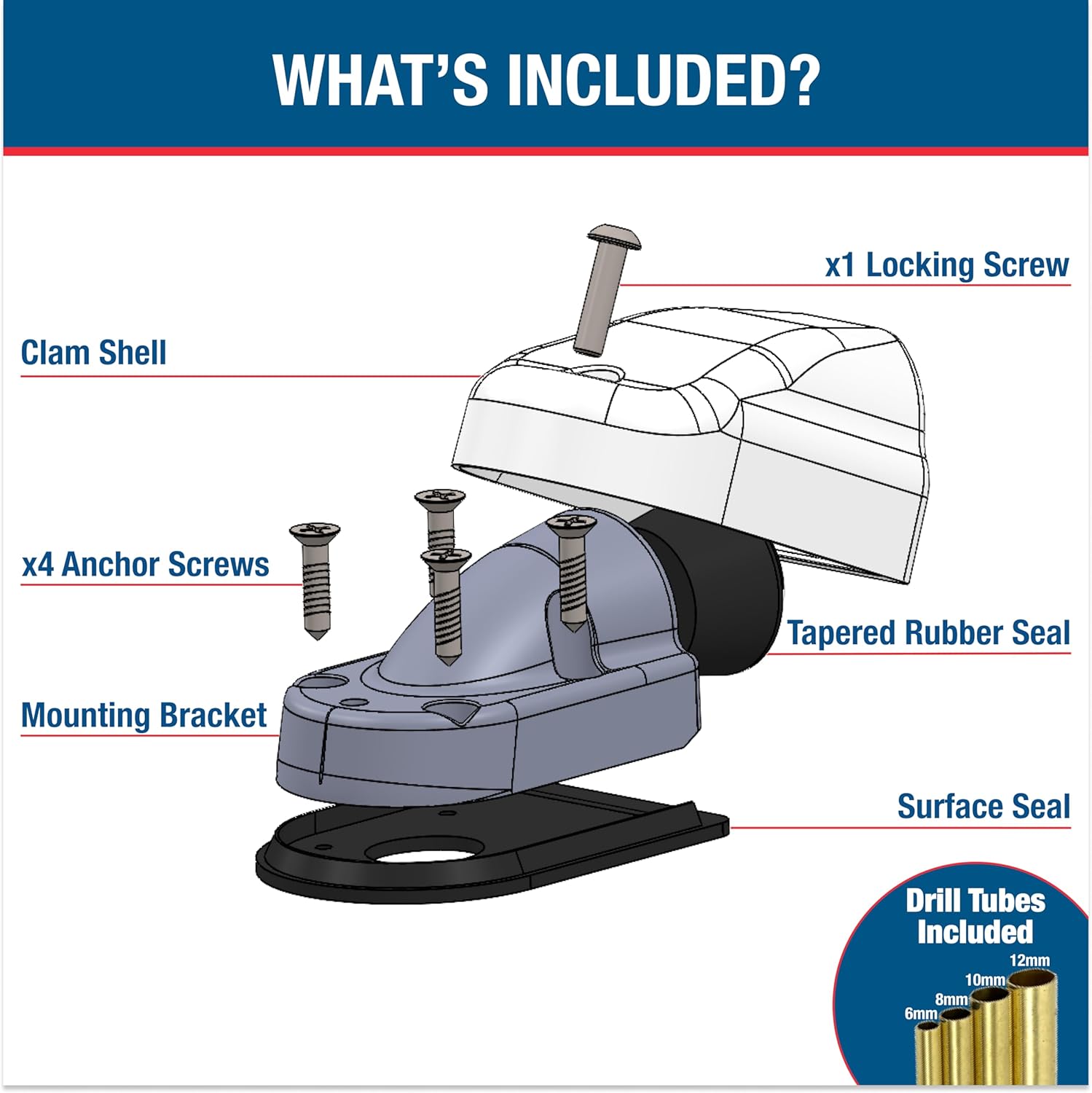 SEAVIEW | Horizontal (90 Degree) Cable Gland | Marine Grade Waterproof Cable Pass Through Cable Seal - Image 5