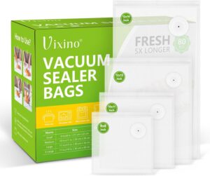 Vacuum Sealer Bags, 80 Reusable Vac...