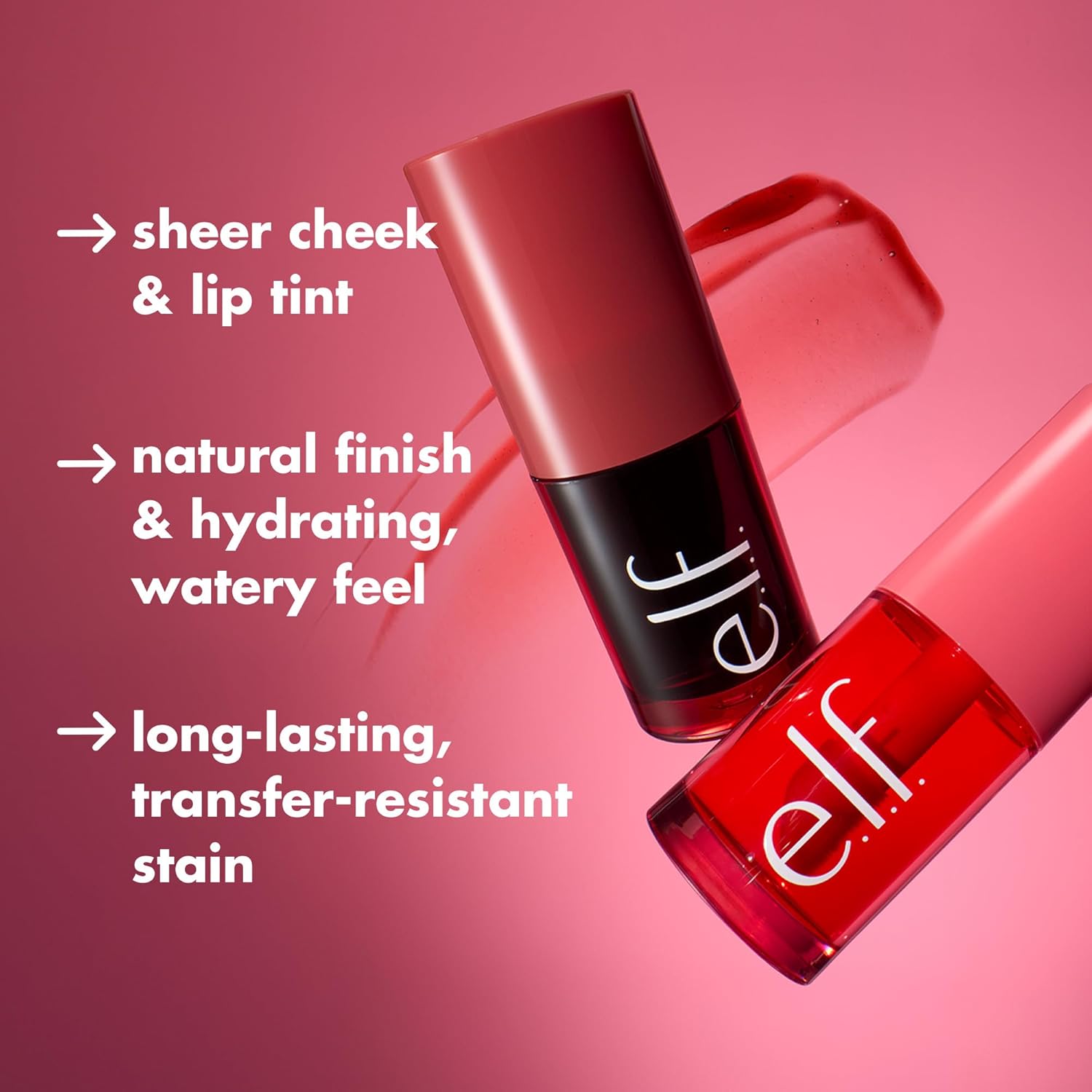 e.l.f. Sheer For It Blush Tint, Multi-Use, Long-Lasting Lip & Cheek Makeup, Creates A Natural Flush Finish, Vegan & Cruelty-Free, Orange Crush - Image 2