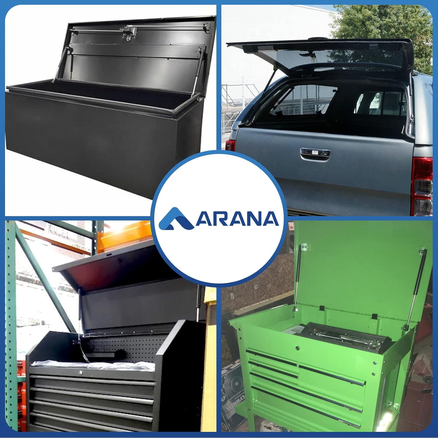 ARANA SX140P15 lt08-05b 14 inch Gas Struts 15Lb/67N,14'' Shocks,14 inch Lift Support for Costco US General Truck Tool Box Lid Harbor Freight Toolcart Leer Camper Shell Truck Cap Topper, 2Pcs - Image 5