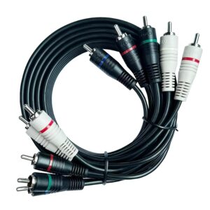 5 RCA Cables 6 feet Component Cable...