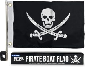 Pirate Flag Boat Pole Kit, 12″...