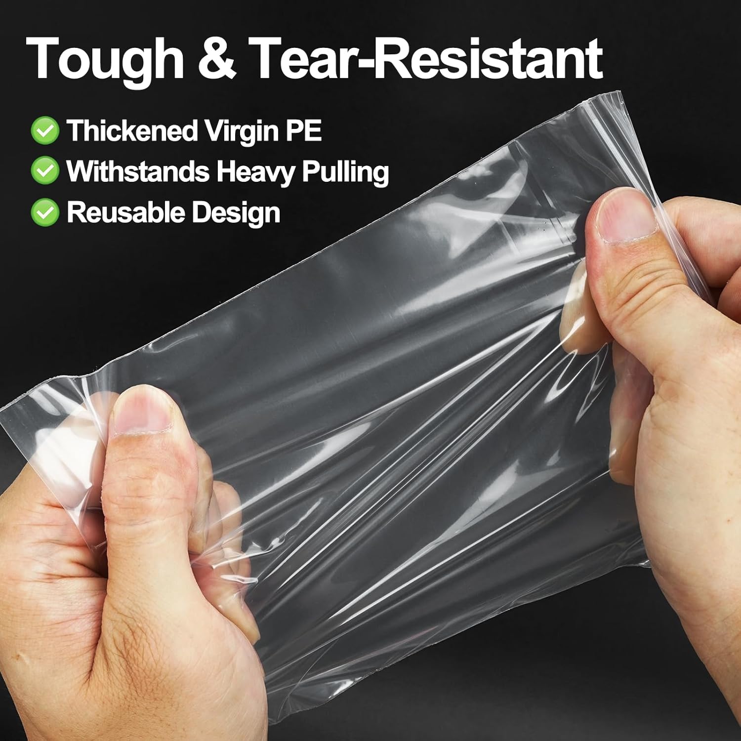 1000Pcs Small Plastic Bags 2x3 Inch, 2 Mil Clear Reclosable Poly Baggies for Packaging, Storage, Jewelry, Crafts, Food Safe Resealable Zip Bag - Image 4