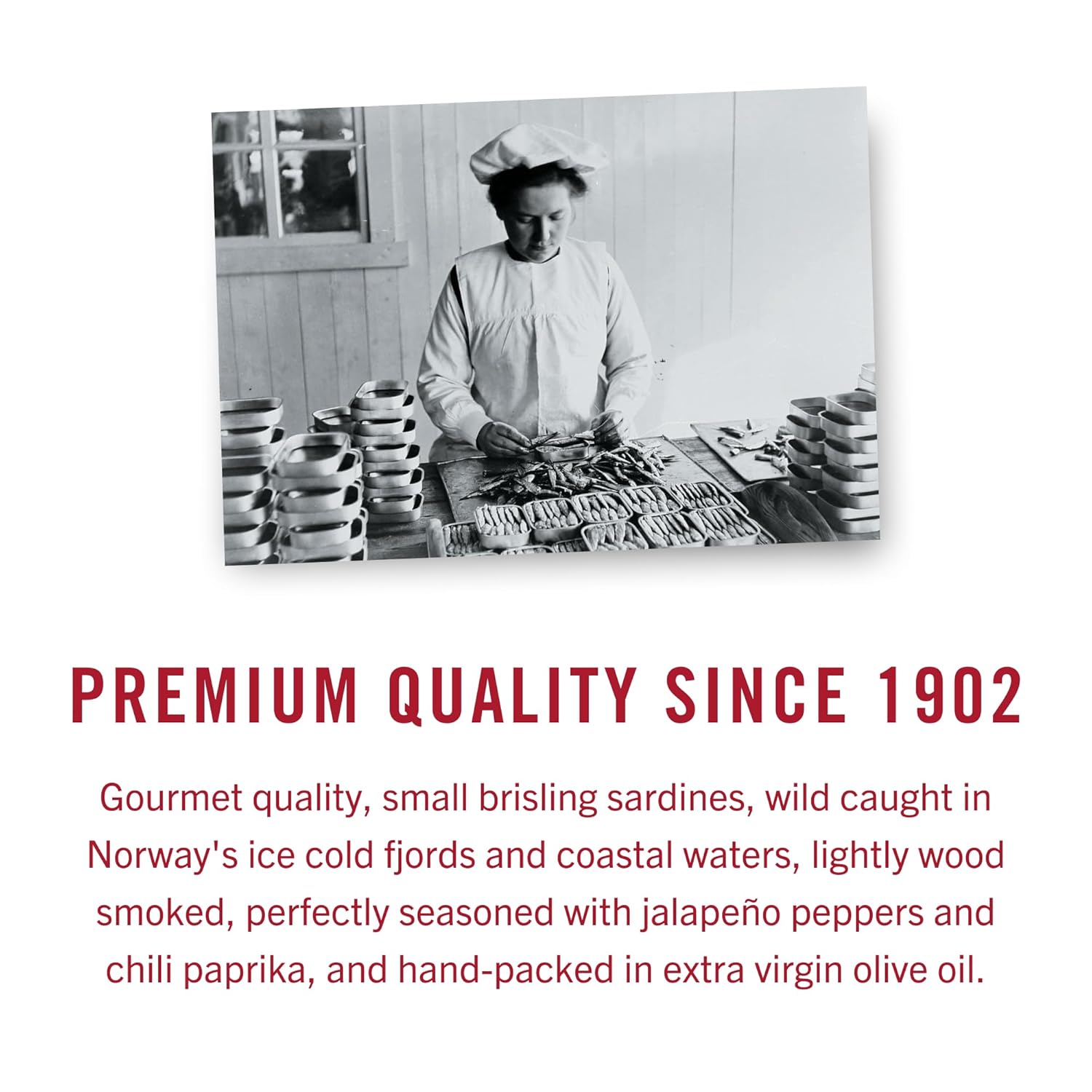 King Oscar Wild Caught Sardines in Extra Virgin Olive Oil, Hot Jalapeno Peppers, 3.75 Ounce (Pack of 12) (3480000656) - Image 7