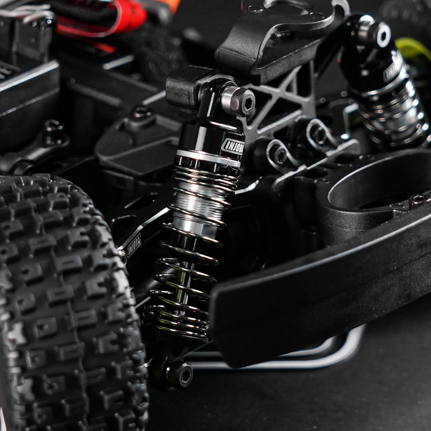 INJORA 59mm Aluminum Oil Shocks for ARRMA MOJAVE TYPHON GRANITE GROM - Image 7