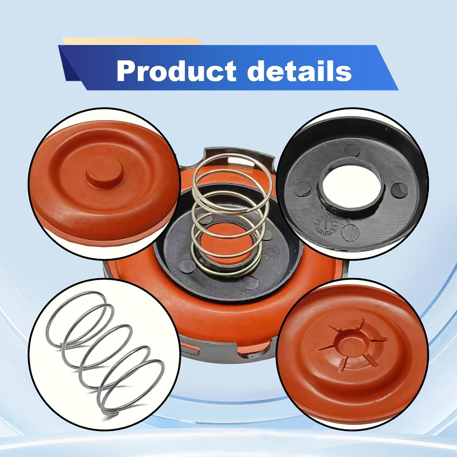 PCV Valve Diaphragm Cover Repair Kit Compatible with VW Golf Jetta Passat GTI Beetle Tiguan Audi A3 A4 A5 A6 A7 Q5 Replaces 06H103495AC 917-064 - Image 2