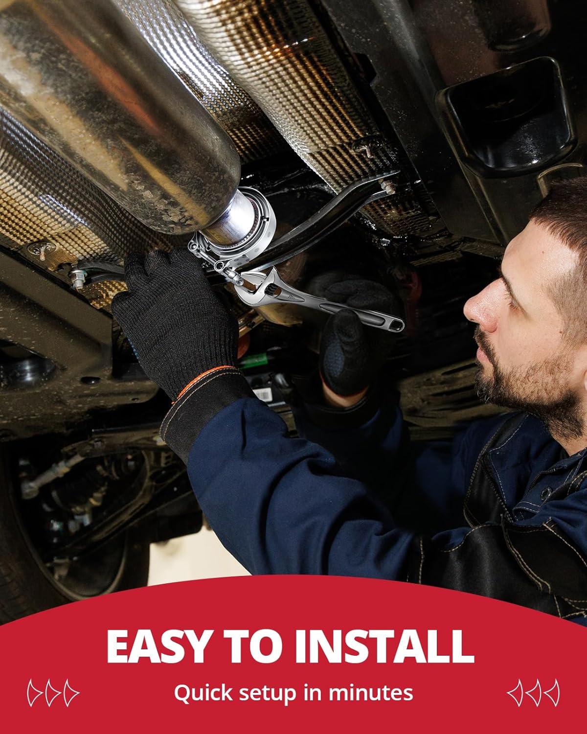 EVIL ENERGY V Band Clamp for Flange Kit Stainless Steel (1, 2.0") - Image 5