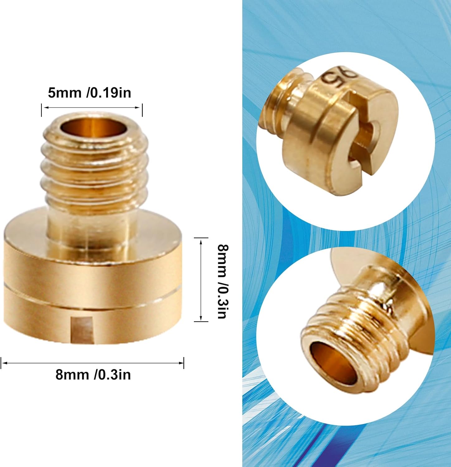 25 Pcs Carburetor Main Jet Kit Replacement for Mikuni VM22 VM24 VM26 Carburetor Used on 125cc 150cc 200cc 250cc Engine Motorcycle Dirt Pit Bike (25 PCS) - Image 2