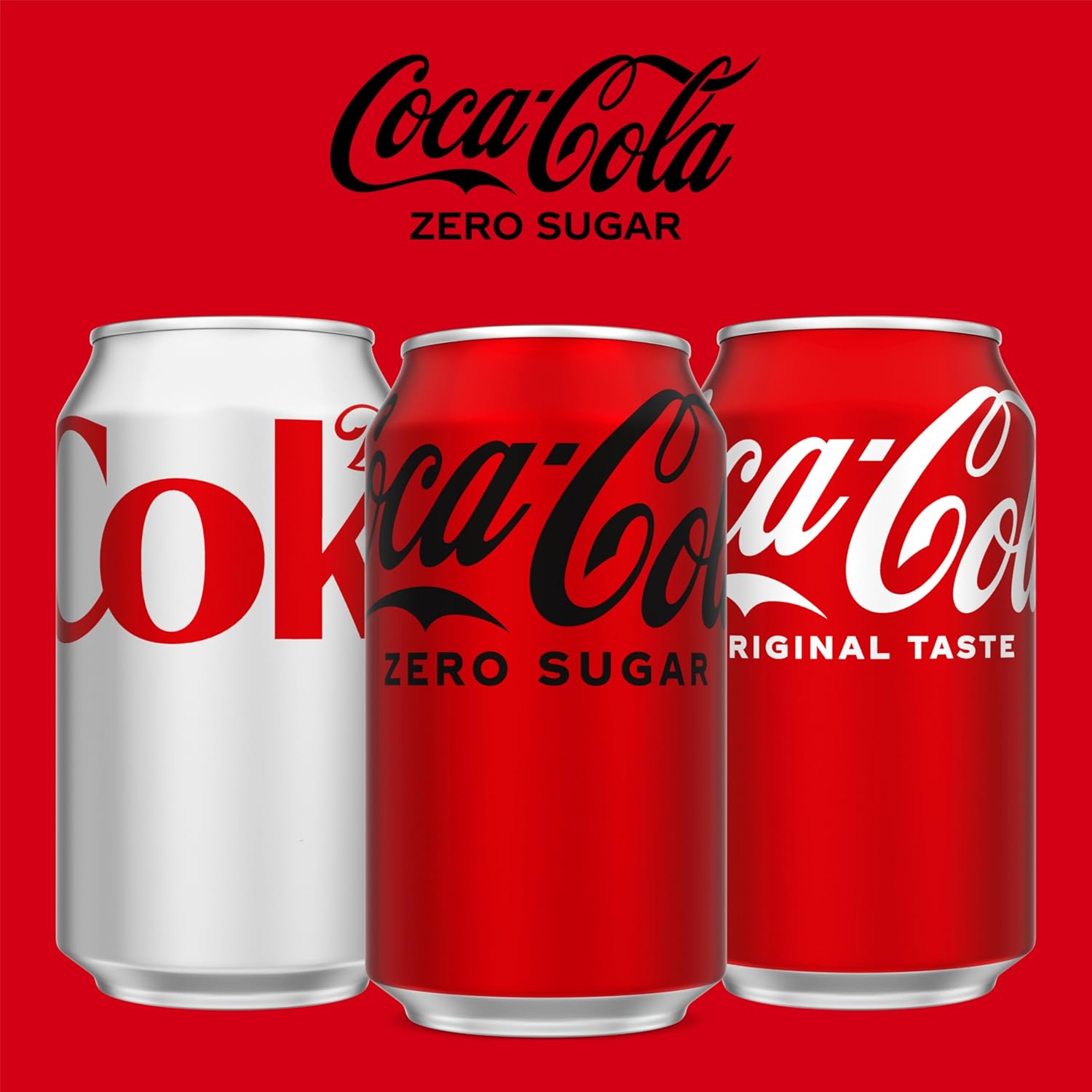 Coca-Cola Zero Sugar Soda, 12 fl oz Cans, 12 Pack - Classic Cola Soft Drink Fridge Pack - Image 8