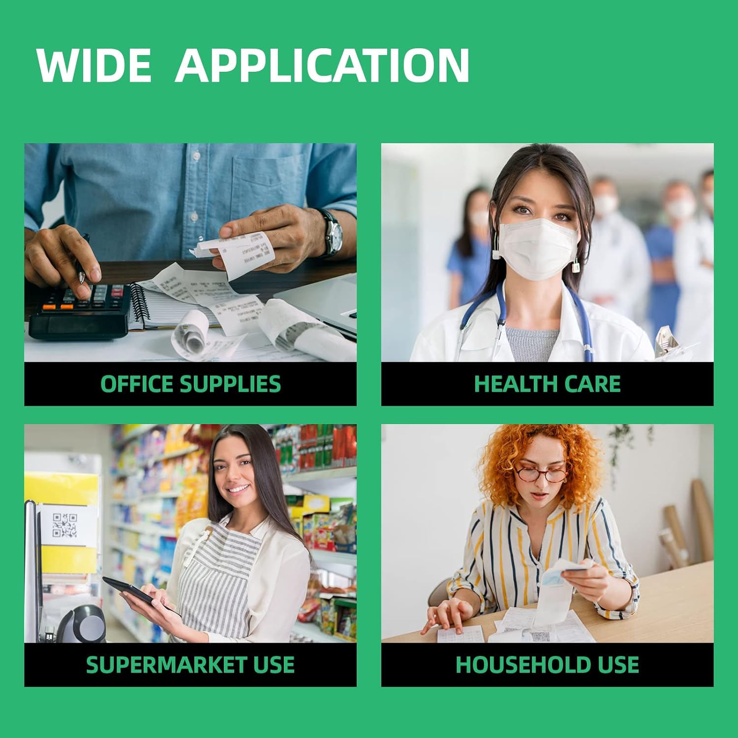 3 Pack Compatible Calculator Ink Ribbon for IR-40T,IR40T,CP13,MP-12D,PR42 - Replacement for Sharp EL-1750V,EL-1801V,Casio HR-100TM,HR-170RC,Canon P23-DHV (Black & Red, Individually Sealed) - Image 5