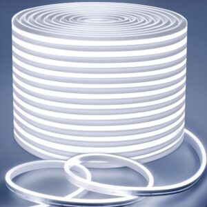 Lamomo Neon Rope Lights, 49.2ft Whi...