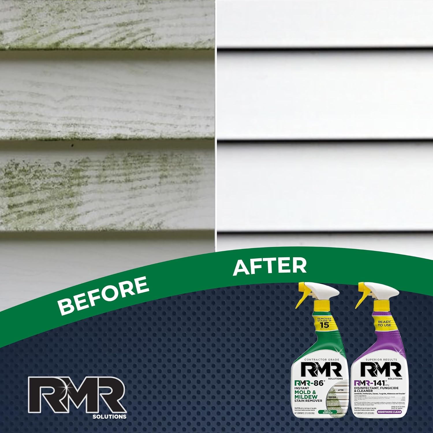 RMR Brands DIY Mold & Stain Remover Bundle, Complete Mold Killer & Mildew Prevention Kit, Disinfectant Spray, Includes 2-32 fluid ounce Bottles - Image 4