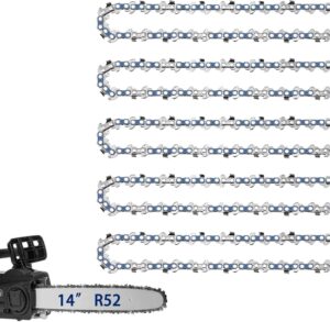 5 Pack 14 Inch Chainsaw Chain 3/8&#...