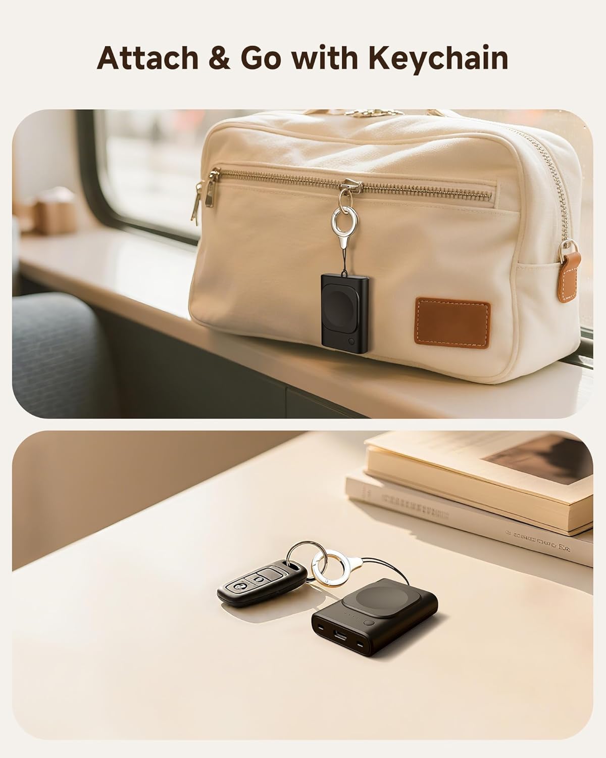 Portable Charger for Samsung Galaxy Watch 8/8 Classic/Ultra/7, 1800mAh Charger for Samsung Watch FE/6/6 Classic/5/5 Pro/4/4 Classic/3/Active 2, with Keychain - Image 6