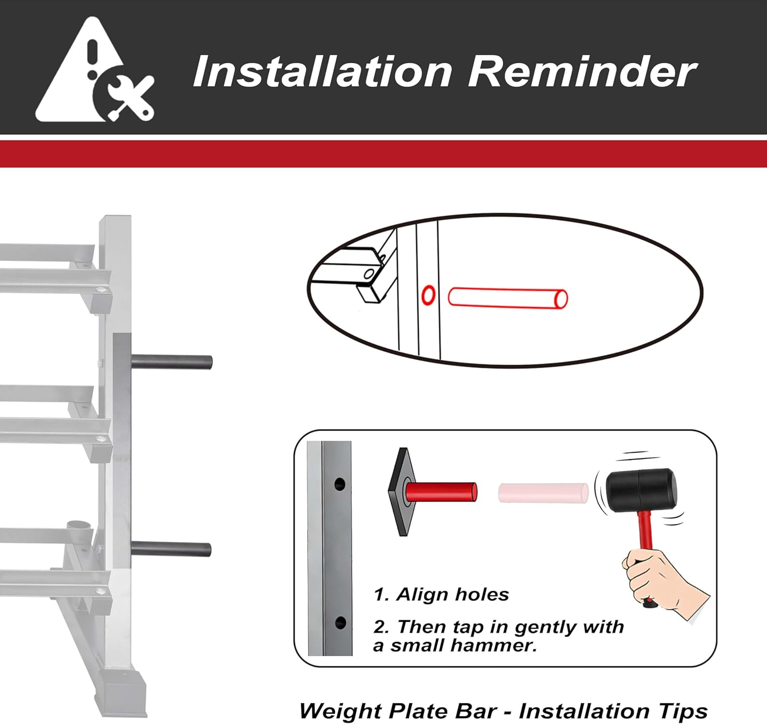 3 Tier Multifunctional Dumbbells Weights Barbells Rack, 1100 lbs Weight Capacity (Rack Only) - Image 2