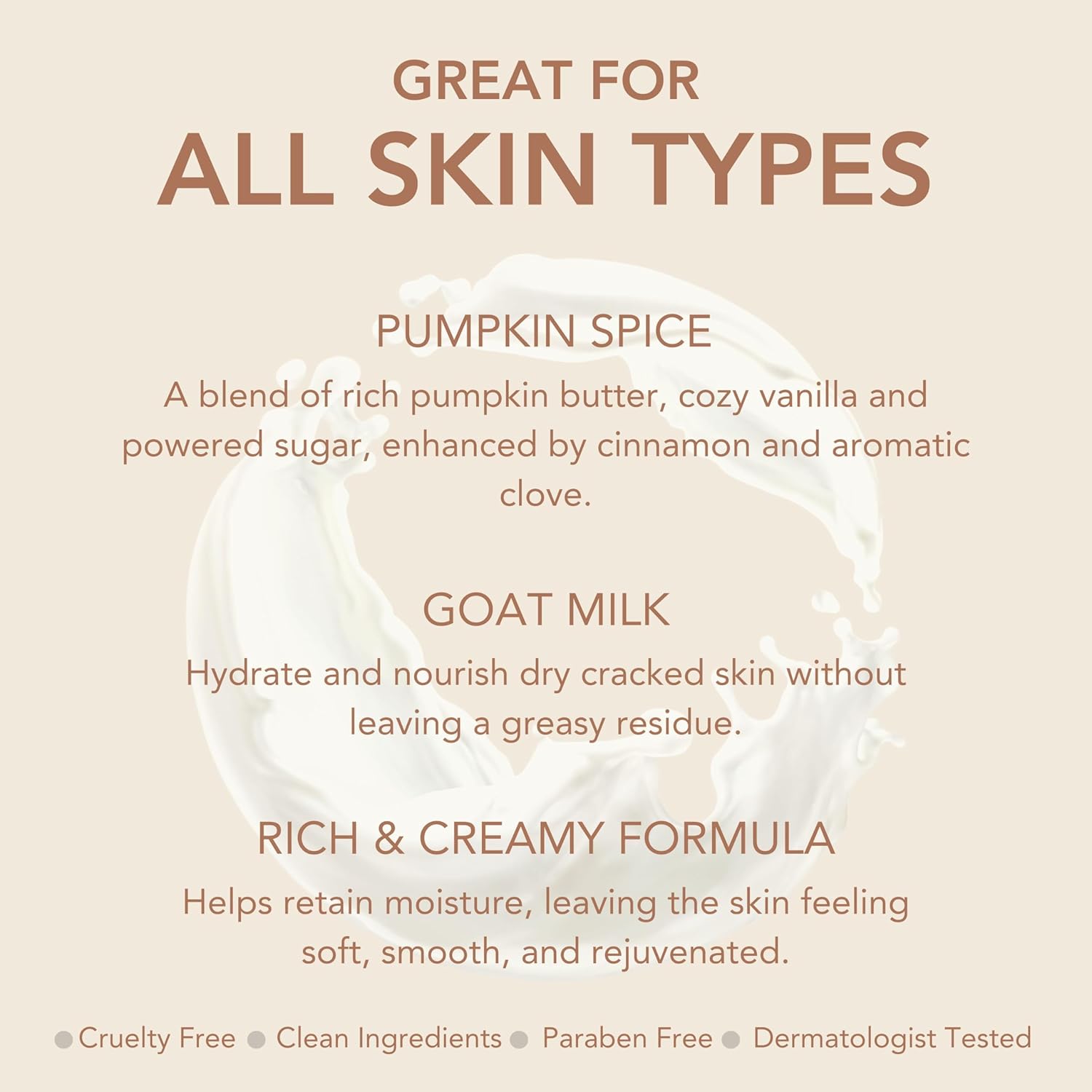 Dionis Goat Milk Hand & Body Cream Caramel Pumpkin Spice 3.3oz (Pack of 1) - Image 7