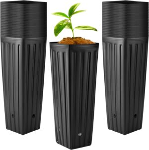 Nuenen 50 Pcs Tall Tree Pot Plastic...