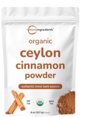 Organic Ceylon Cinnamon Powder, 8 o...