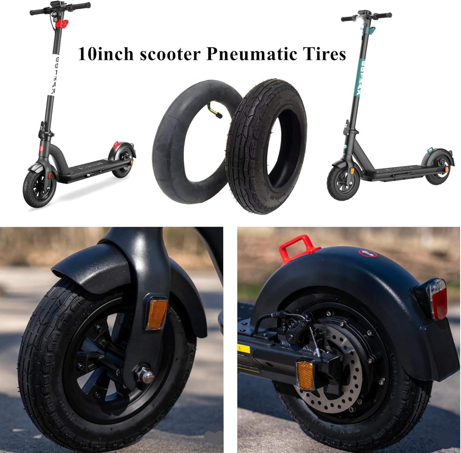 Electric Scooter tire.Scooter tire and Tube.10"Air Filled Tires.Can Be Use for gotrax GMAX .GMAX ULTRA.TOUR XP.G4 ADULTS. - Image 7