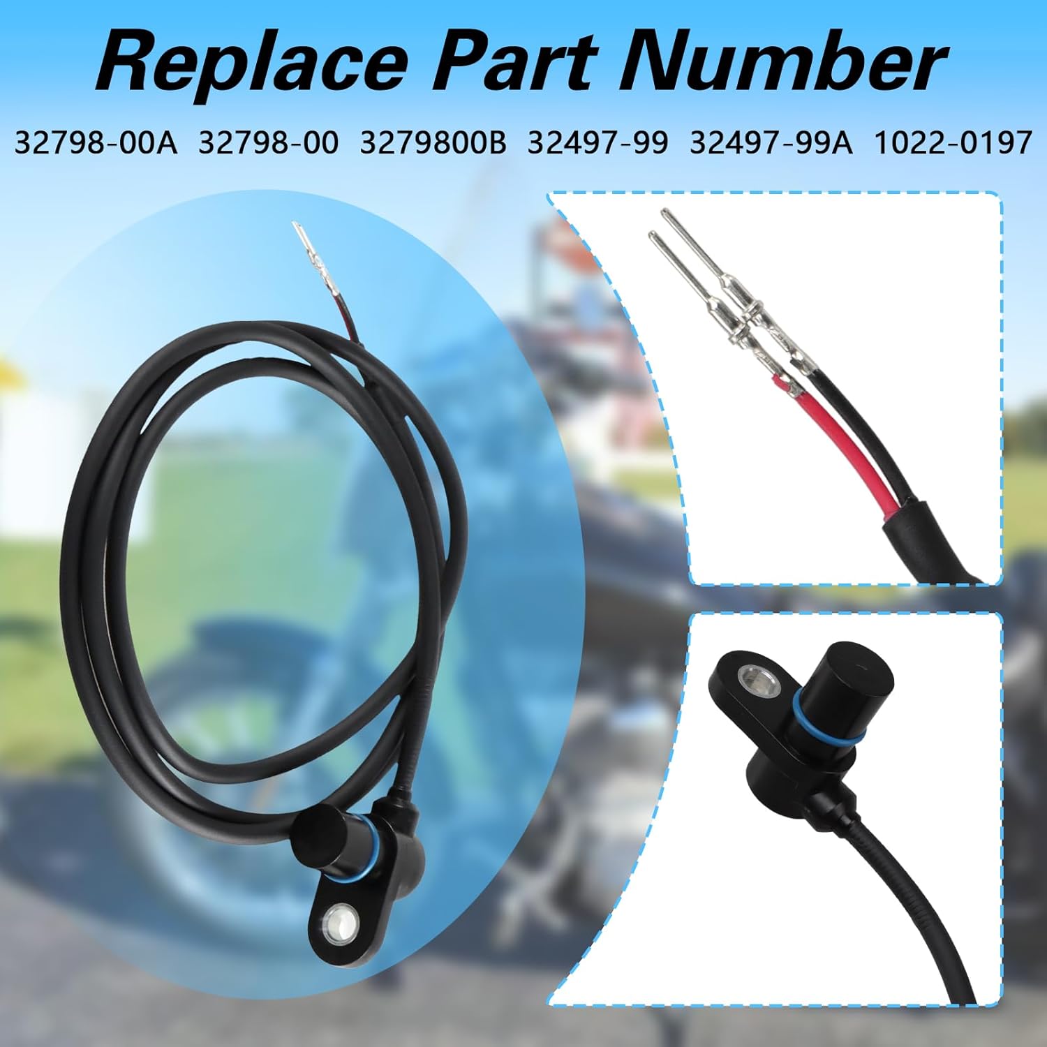 Crankshaft Position Sensor Compatible with Touring Dyna Electra FLHT FLHR FXD Wide Glide Road King 2000 2001 2003 Replace#:32798-00B - Image 4
