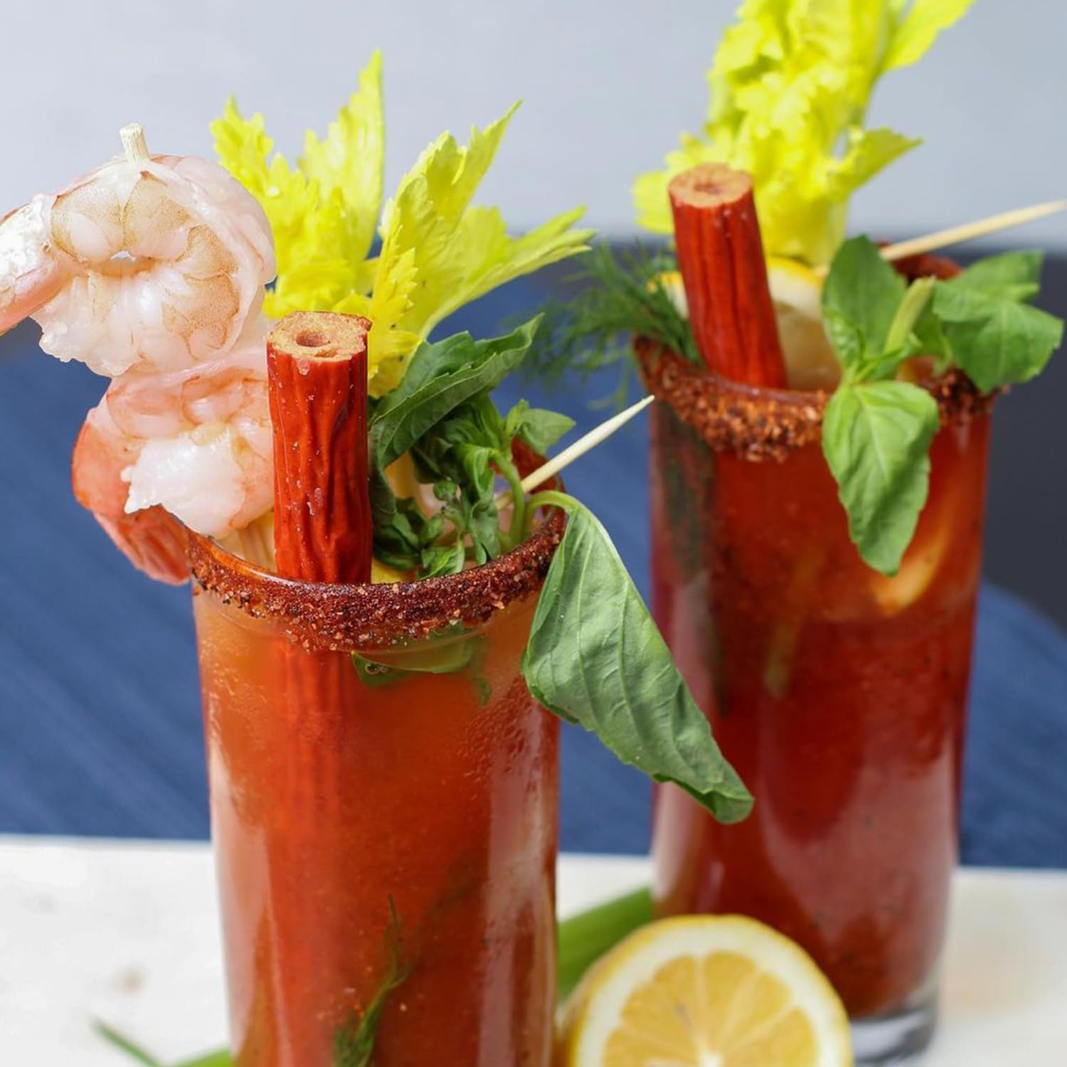 Demitri's Bloody Mary Pepperoni Straws, Smoky Edible Made With Pork & Chicken, Cocktail Garnish Snack, Perfect for Brunch Drinks or Parties, 5 Straws, 3-Pack - Image 4