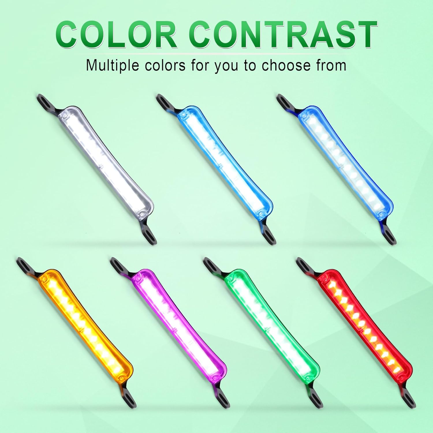 LivTee License Plate Light, Extremely Bright LED License Plate Lights Assembly for Trailer UTV ATV Truck RV Boat, Green - Image 6