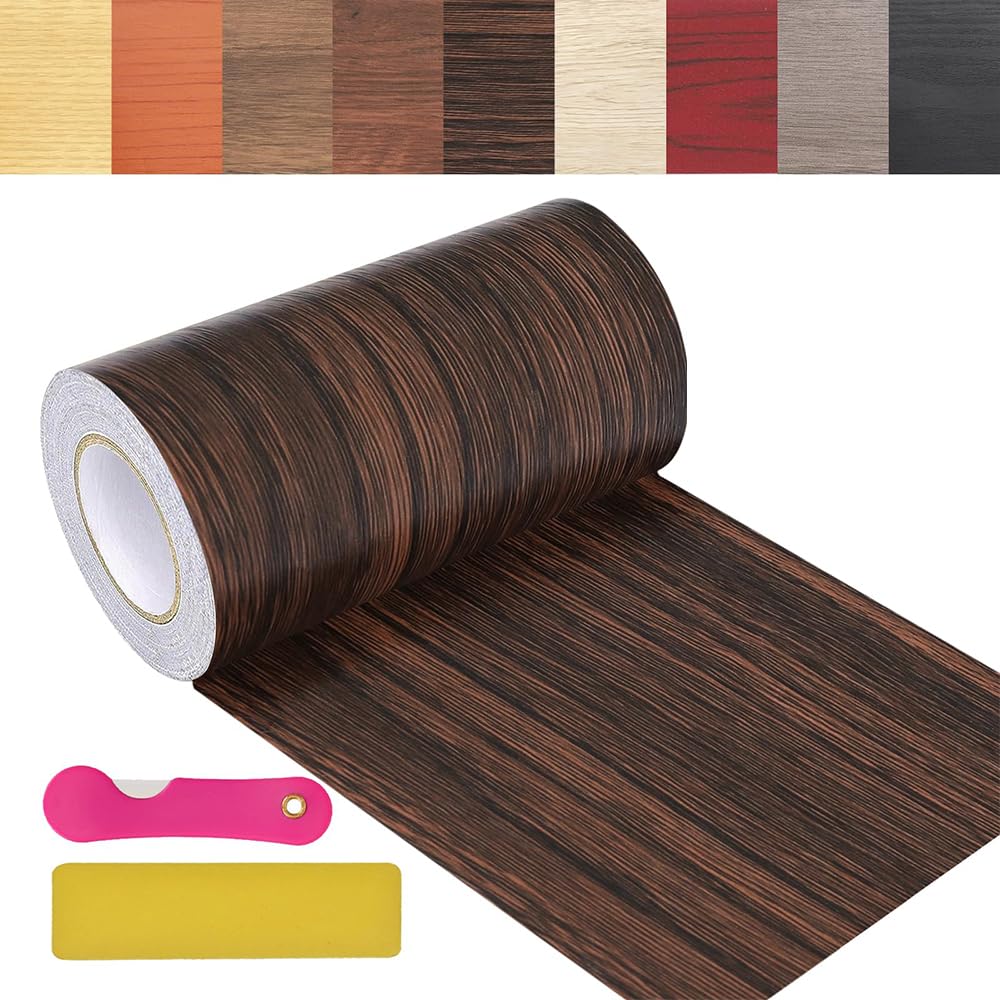 Wood Grain Repair Tape, 4.7 inch X 32ft Self Adhesive Grain Repair Patch for Tables, Chairs, Baseboards, Doors, Windows, Floors, Handicraft DIY.