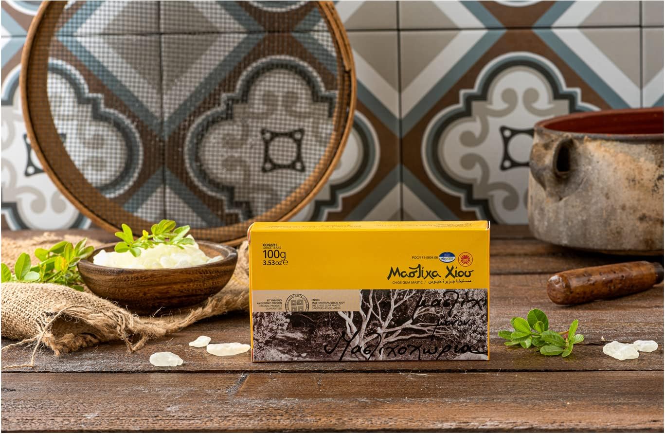 Chios Mastiha Natural Resin 100g/3.53oz – Large Tears | 100% Pure Chios Mastic Gum | PDO Certified | Natural Hard Chewing Gum | Sugar-Free, Gluten-Free, Vegan - Image 8