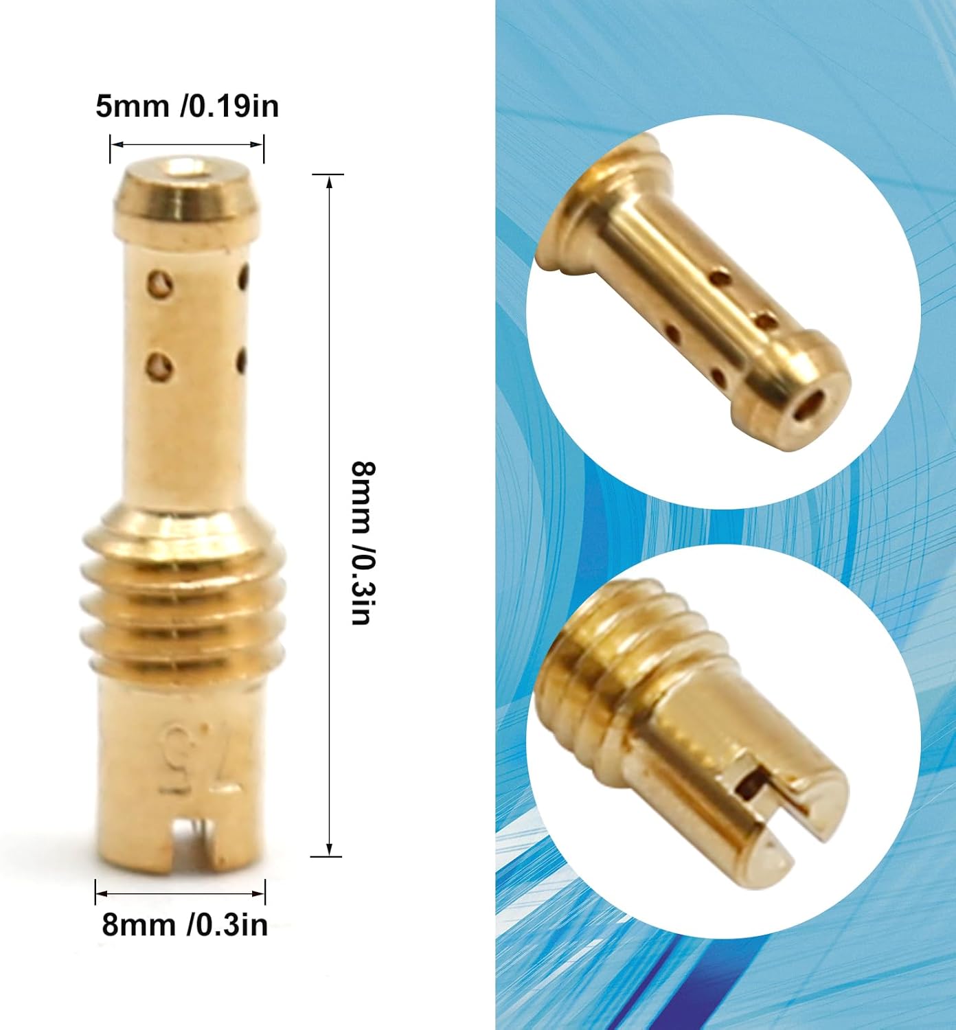 25 Pcs Carburetor Main Jet Kit Replacement for Mikuni VM22 VM24 VM26 Carburetor Used on 125cc 150cc 200cc 250cc Engine Motorcycle Dirt Pit Bike (25 PCS) - Image 3