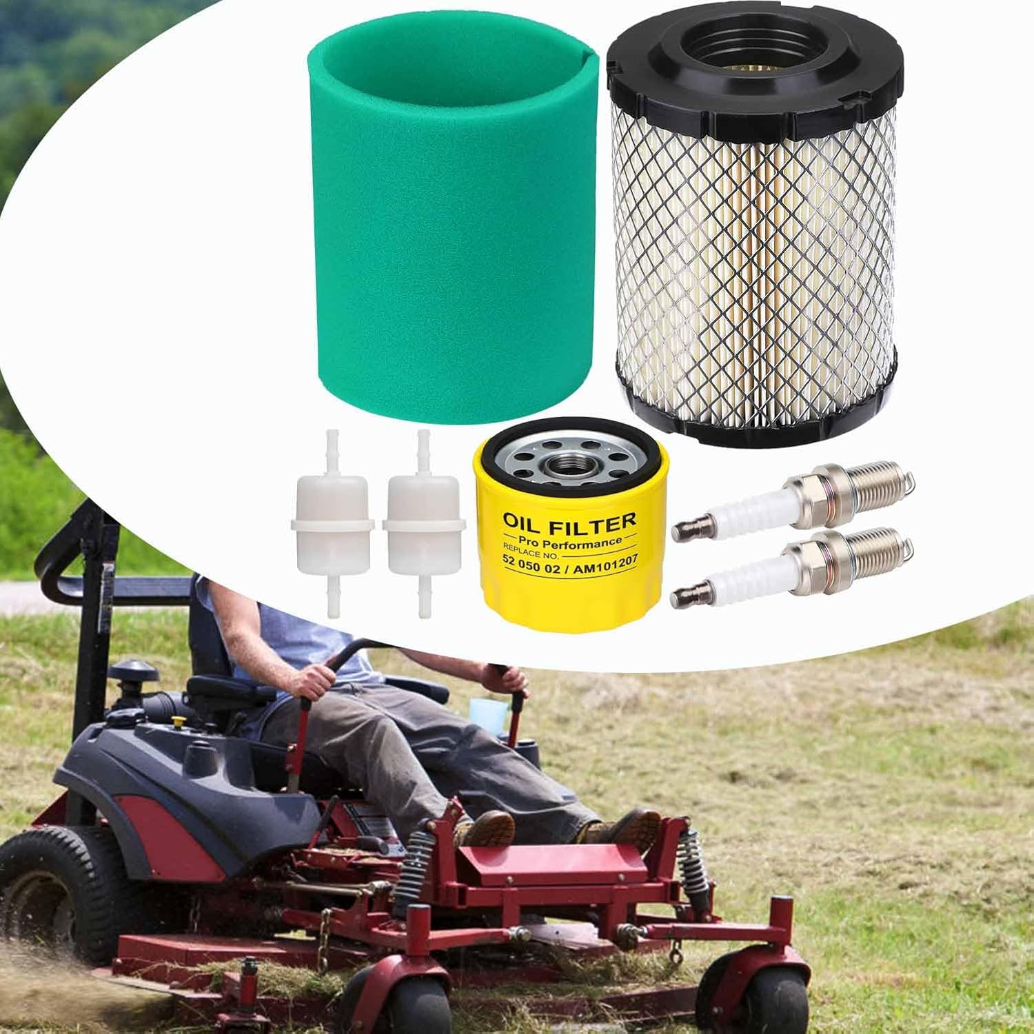 32 083 13-S Air Filter, 3208313 Compatible with Kohler 7000 Series Pro KT725 - KT745 EKT730 EKT750 Engines Lawn Mower Replace KH-32-883-13-S1 3208313s 32-083-13-S Air Filter Tune Up Kit - Image 6