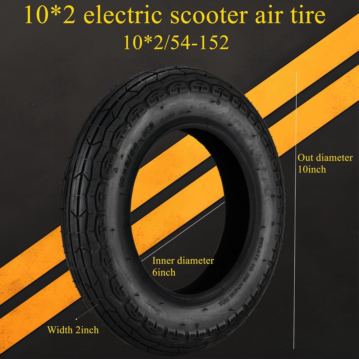 Electric Scooter tire.Scooter tire and Tube.10"Air Filled Tires.Can Be Use for gotrax GMAX .GMAX ULTRA.TOUR XP.G4 ADULTS. - Image 3