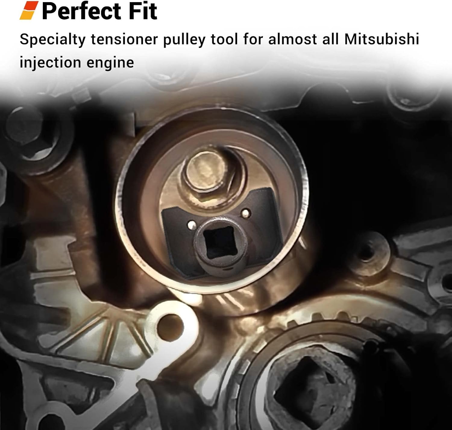 EWK Cam Timing Belt Tensioner Removal Tool Tension Pulley Wrench for Mitsubishi Hyundai - Image 3