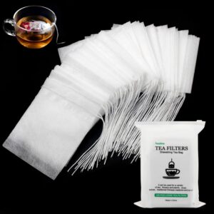 100 Pcs Disposable Tea Bags for Loo...