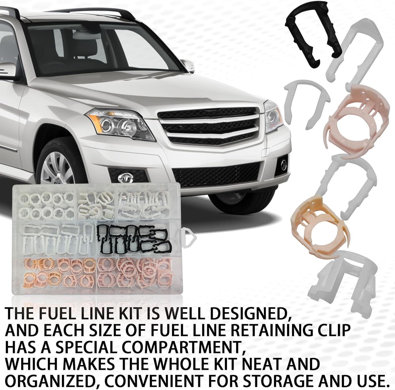 Msyuusr 70pcs Fuel Line Clips, 3/8" 5/16" Plastic Fuel Tank Repair Kit, 7 Size Nylon Fuel Line Repair Kit, Auto Fuel Line Retainer Clips Replacement Kit Compatible with Ford GM Chrysler - Image 5
